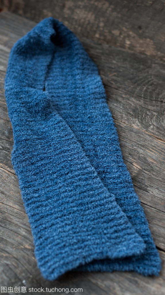 手工針織的圍巾