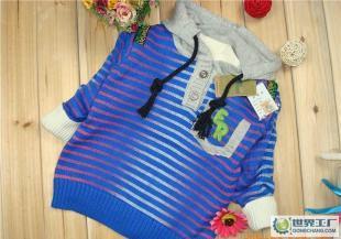 新款春裝小男孩條紋連帽線衫 小中童全棉針織衫_二手設備轉讓_世界工廠網中國產品信息庫