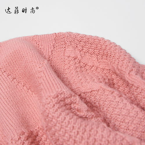 2018秋裝新款優(yōu)雅圓領(lǐng)麻花辮針織套頭毛衣百搭針織開叉半裙套裝